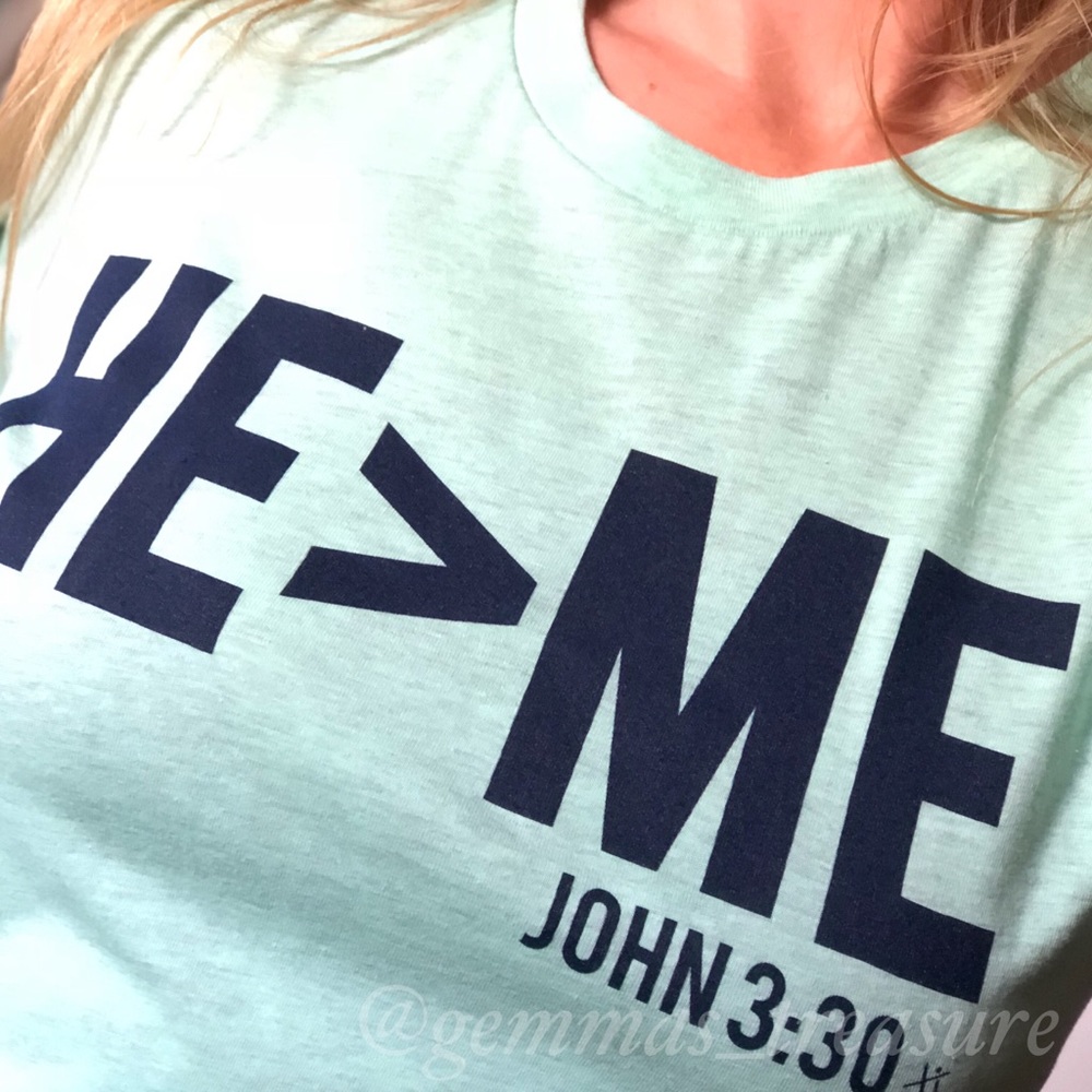 HE > ME Tee SeaFoam Heather - Picture 3 of 5